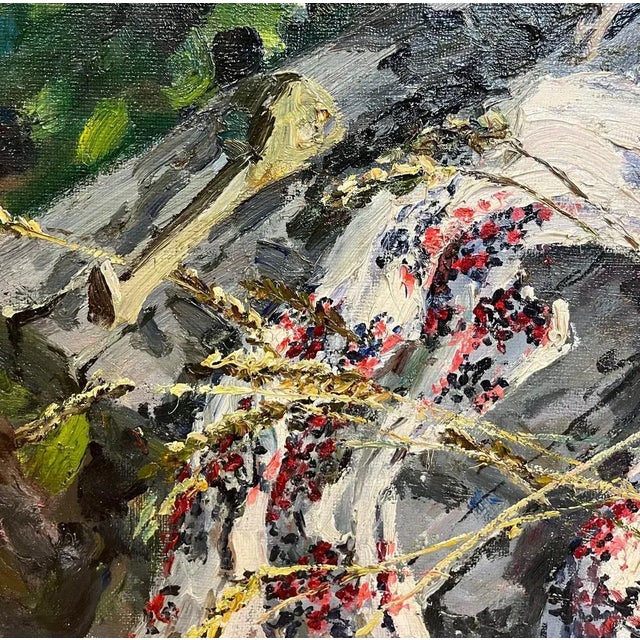 Georgij Moroz, Fiordalisi, Oil Painting, 1992 For Sale - Image 4 of 7