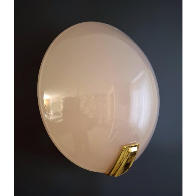 1980s Pink Murano Sconces, a Pair For Sale - Image 4 of 8