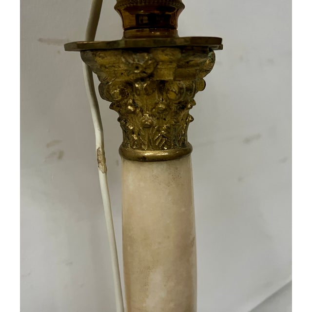 Antique Marble and Bronze Oil Lamp Base, 1800s For Sale - Image 12 of 17