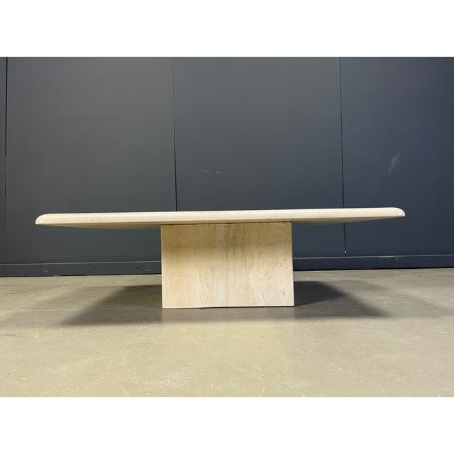 Travertine Coffee Table, Italy, 1970s For Sale - Image 9 of 11