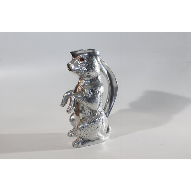 Vintage 1970's Arthur Court Aluminum Rabbit Pitcher Chairish