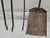 Set of Three Early American Brass and Iron Fireplace Tools For Sale In Washington DC - Image 6 of 7