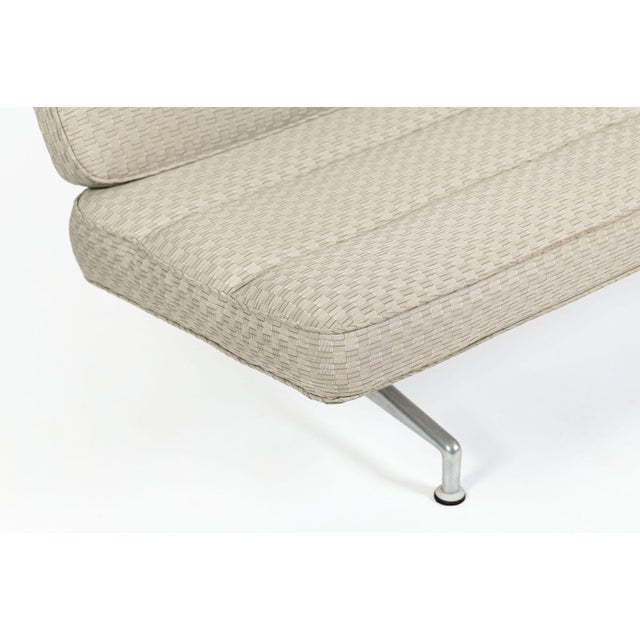 Vintage Mid-Century Modern Eames Model 3473 Tan Sofa for Herman Miller, 1960s For Sale - Image 13 of 16