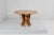 1970s Mid-Century Round Wooden Dining Table in the style of A. Mangiarotti, 1970s For Sale - Image 5 of 11