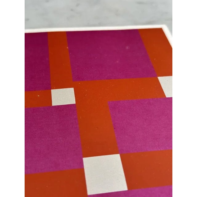 1960s Max Hermann Mahlmann, Composition Trilogy Red, Silkscreen Print For Sale - Image 5 of 13