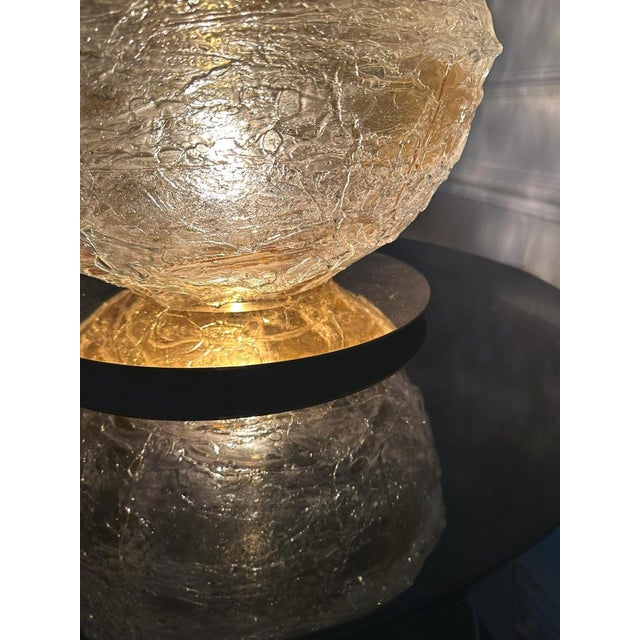 Early 21st Century Primordiale Table Lamp with Amber Murano Glass Sphere from Venini, 2011 For Sale - Image 5 of 11
