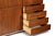 Wood Exceptional Teak Vintage Mid Century French Wall Unit Cabinet For Sale - Image 7 of 14