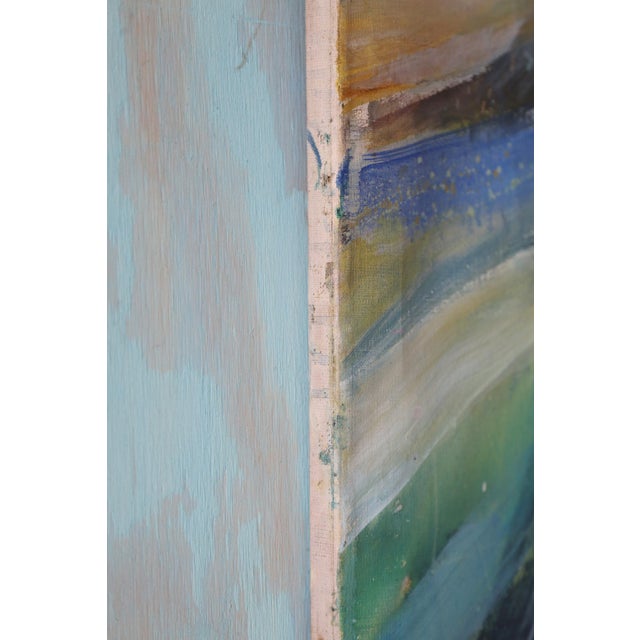 Mid-Century Modern "Untitled" Oil on Canvas Painting 1963 Leon Berkowitz 1911-1987 For Sale - Image 3 of 10