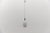 Mid-Century Modern Small Vintage Space Age Opal Glass Hanging Lamp with Chrome, 1960s For Sale - Image 3 of 8