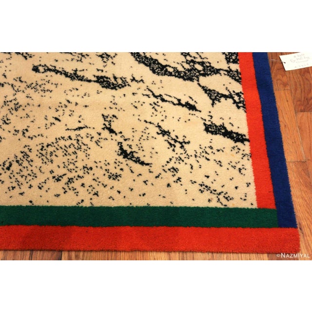 Mid 20th Century Nazmiyal Collection Vintage Scandinavian Ege Art Rug Named “Hurricane” For Sale - Image 5 of 7