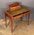 English English Writing Desk or Table of Mahogany With Leather Top - Edwardian Era For Sale - Image 3 of 14