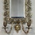 Bronze 19th Century Italian Renaissance Cast Bronze Mirrored Wall Sconces - a Pair For Sale - Image 8 of 18