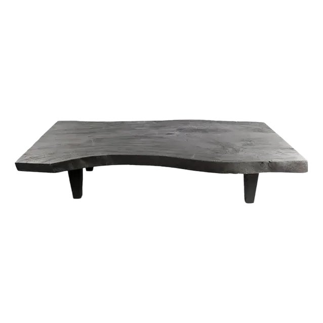 One Slab Living Edge 78 Inch Long Coffee Table For Sale
