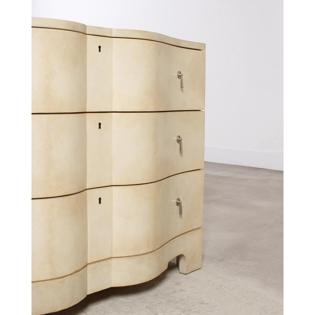 Ralph Lauren Art Deco Style Beauworth Parchment Chest For Sale - Image 13 of 17