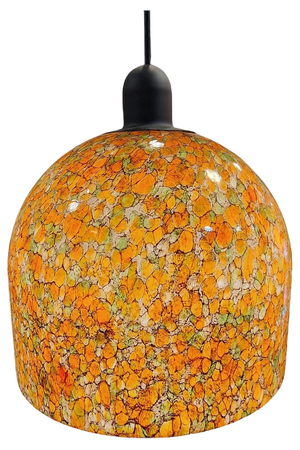 German Glass Ceiling Lamp from Peill & Putzler, 1970s