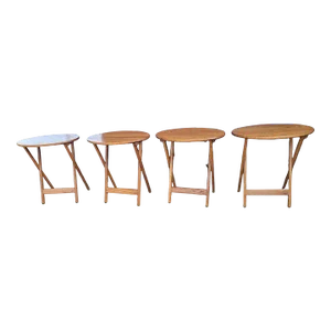 Late 20th Century Manchester Woods Inc Folding Tables - Set of 4