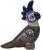 Art Deco Vintage Ceramic Parrot with Brass Inlay For Sale - Image 3 of 7