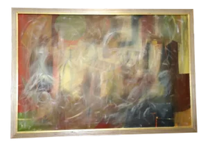 Abstract on Canvas in New Frame