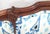 Antique French Louis XV Carved Walnut French Bergère Armchair Ikat 18th Century For Sale - Image 13 of 18