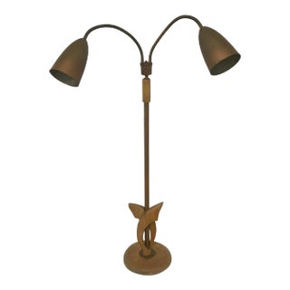 1960s Mid-Century Modern Gooseneck Floor Lamp For Sale