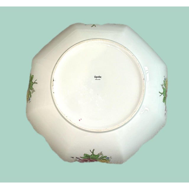 Pink Spode Marlborough Sprays Bowl For Sale - Image 8 of 8
