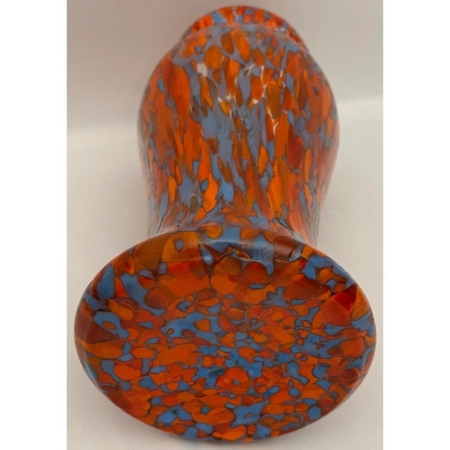 Art Deco Art Deco Multicolored Art Glass Vase For Sale - Image 3 of 6