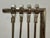 Eichholtz Ennell Polished Nickel Fireplace Tool Set 4 Tools With Stand For Sale - Image 4 of 7
