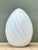 Mid-Century Modern Vintage Italian Swirl Glass Egg Lamp After Murano For Sale - Image 3 of 12