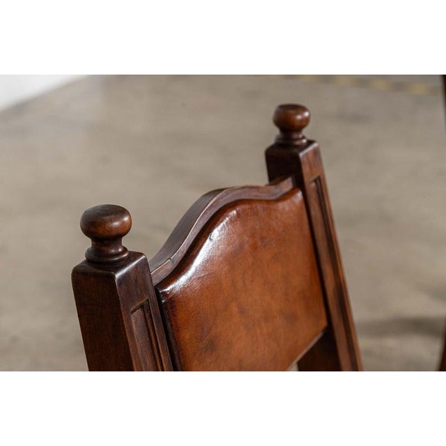 Mid-Century Spanish Brutalist Walnut Chairs, 1960, Set of 2 For Sale - Image 9 of 15