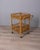 Two-tier bar trolley with bamboo and wicker structure, Italian design, 1960s.