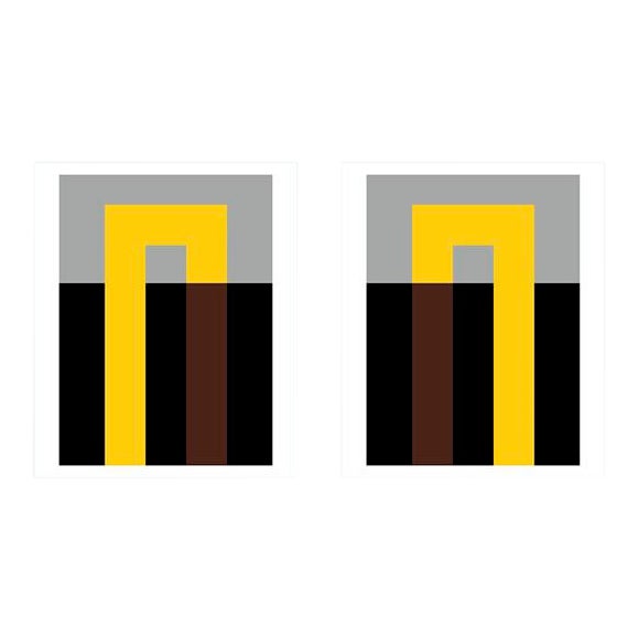 Yellow Hooks Fine Art Print Set 30" X 40" by Liz Roache For Sale