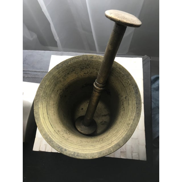 My own childhood heritage - Antique Brass Mortar and Pestle Used - but not in the past 30 years. We intentionally did not...