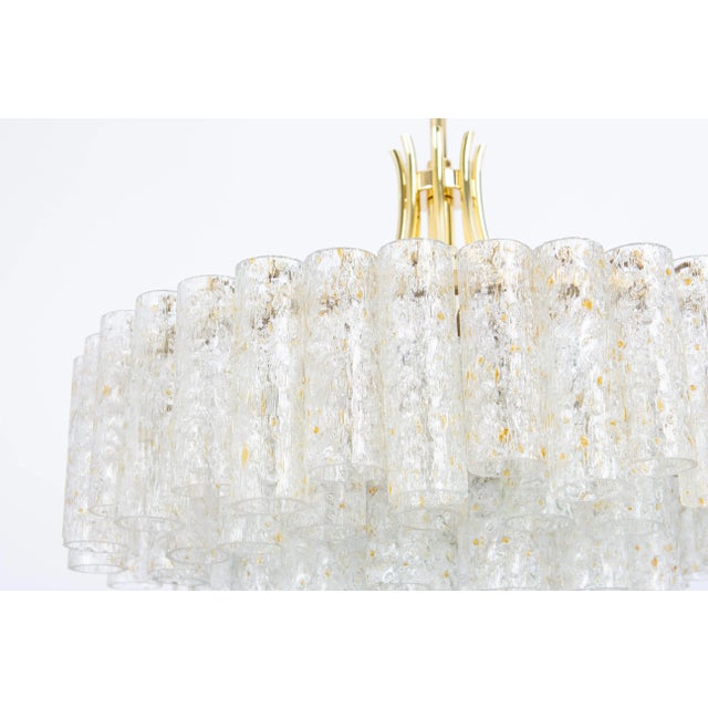 1960s Large Doria Ice Glass Tubes Chandelier, Germany, 1960s For Sale - Image 5 of 12