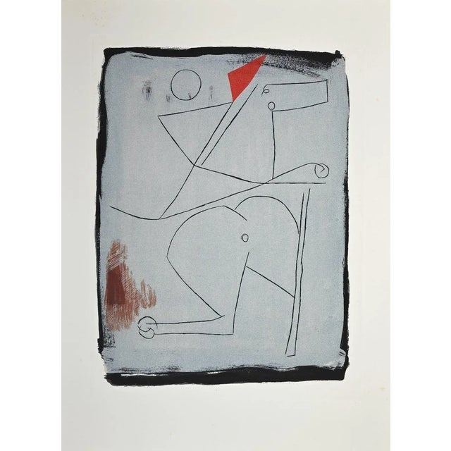 Acrobats is an original contemporary artwork realized by Marino Marini. Color etching and aquatint. Edition of 100 copies....