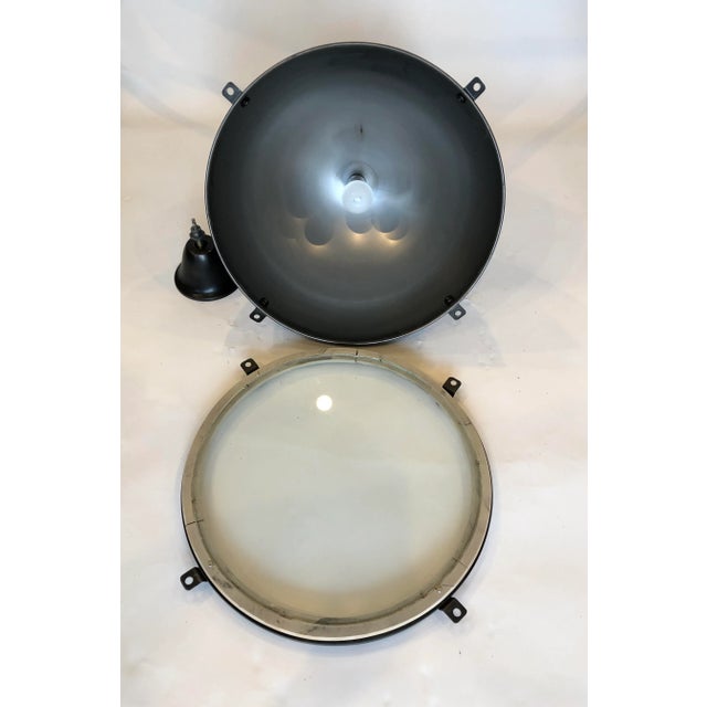 Noir Black Metal Marine Pendant Light For Sale - Image 11 of 13