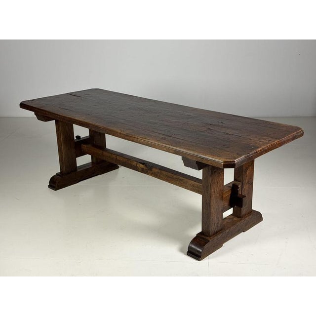 Belgian Monastery Table in Oak For Sale - Image 13 of 18