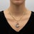 Mid 19th Century Early Victorian Silver Front 14k Gold Back Old Mine Cut Diamond Crescent Moon Pendant For Sale - Image 11 of 11