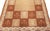 Vintage Swedish Pile Rug in Geometric Checkerboard Design Size: 3'0" × 6'0" (91 × 182 cm) This charming vintage Swedish...