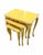 Wood Vintage Yellow French Nesting Wood Side Tables - Set of 3 For Sale - Image 7 of 9