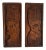 Vintage Tribal African Relief Wood Carvings - a Pair For Sale