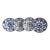 1920's Burslem Blue & White Plates - Set of 4 For Sale