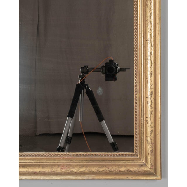 Early 20th Century French Louis Philippe Style Gilded Mirror 26.75"w X 37.5"h For Sale - Image 5 of 9