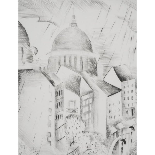 Mily Possoz, In the Rain, Original Signed Engraving For Sale - Image 10 of 11