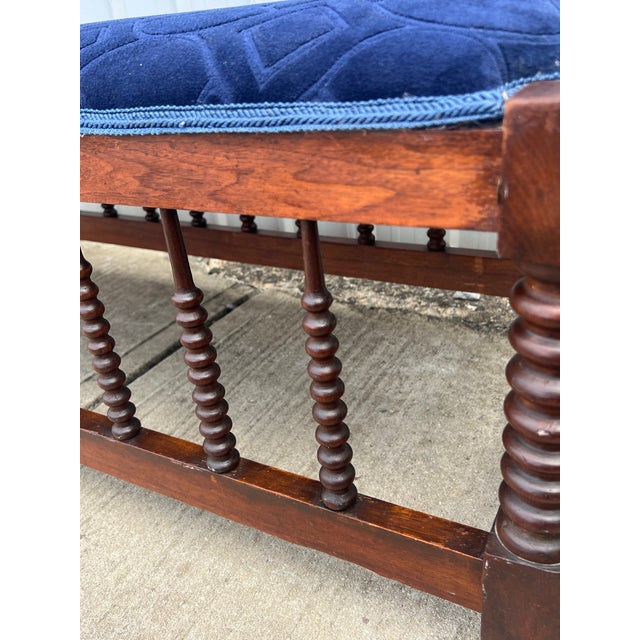 Early 20th Century Jenny Lind Upholstered Bench Chairish