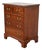 Stickley Georgian Solid Cherry Wood Nightstand or Bachelor Chest For Sale