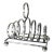 19th Century English Sheffield Silver Plate Toast Rack For Sale