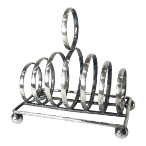 19th Century English Sheffield Silver Plate Toast Rack