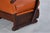 Vintage French Art Deco Leather and Walnut Lounge Chairs, 1940s For Sale - Image 13 of 14