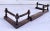 Brown 1800's Antique Turned Wood Fireplace Fender For Sale - Image 8 of 12