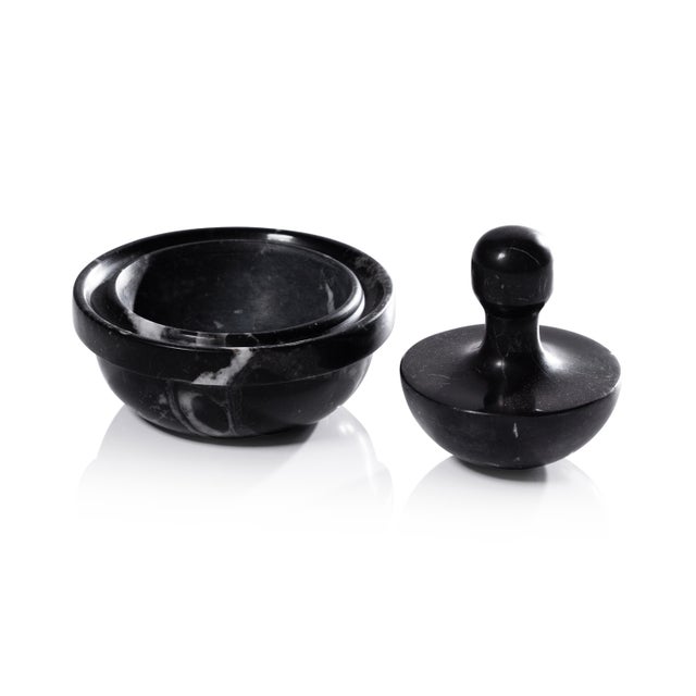 2020s Ross Marble Spice Grinder, Black For Sale - Image 5 of 5